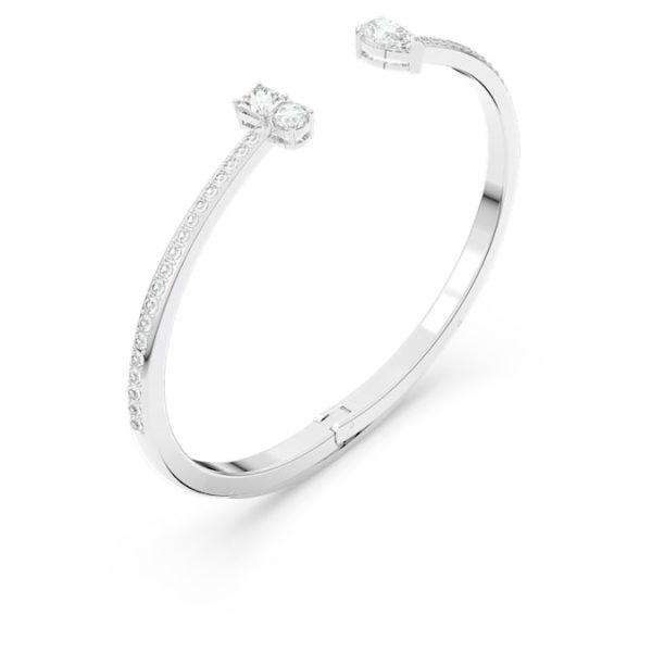 Mesmera cuff Mixed cuts, White, Rhodium plated - Image 4