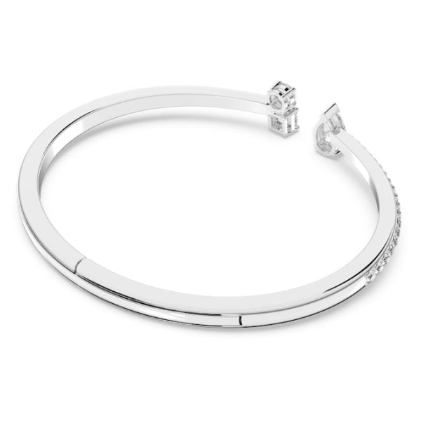 Mesmera cuff Mixed cuts, White, Rhodium plated - Image 5