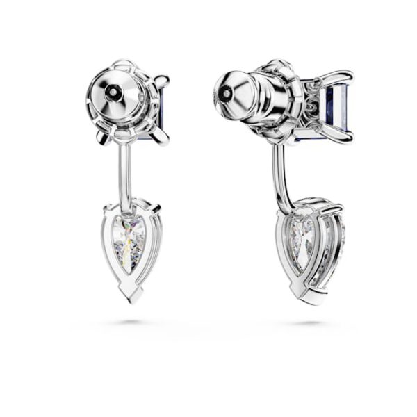 Mesmera earring jackets Mixed cuts, Detachable, Blue, Rhodium plated - Image 5