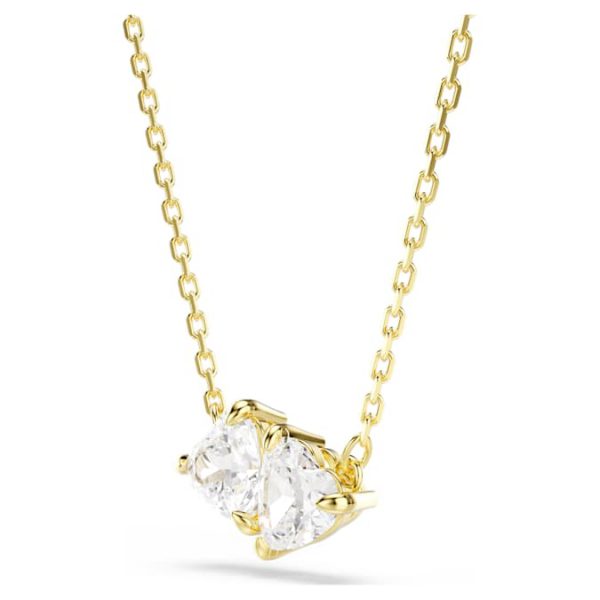 Mesmera necklace Heart, White, Gold-tone plated - Image 3