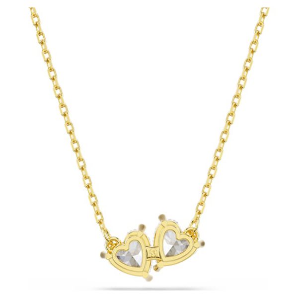 Mesmera necklace Heart, White, Gold-tone plated - Image 5
