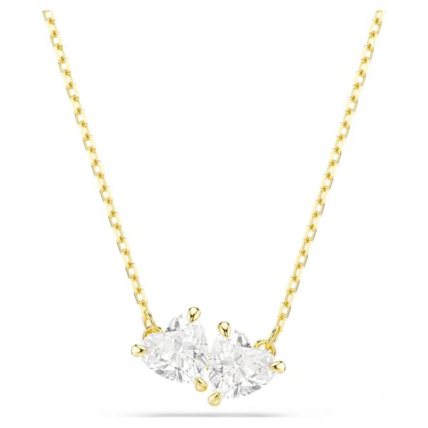 Mesmera necklace Heart, White, Gold-tone plated - Image 6