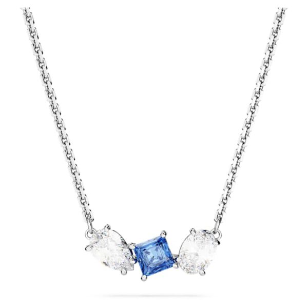 Mesmera pendant Mixed cuts, Blue, Rhodium plated - Image 2