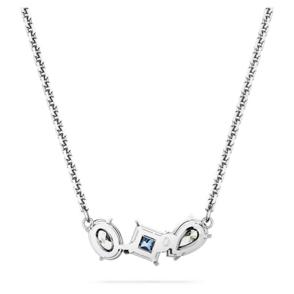 Mesmera pendant Mixed cuts, Blue, Rhodium plated - Image 5