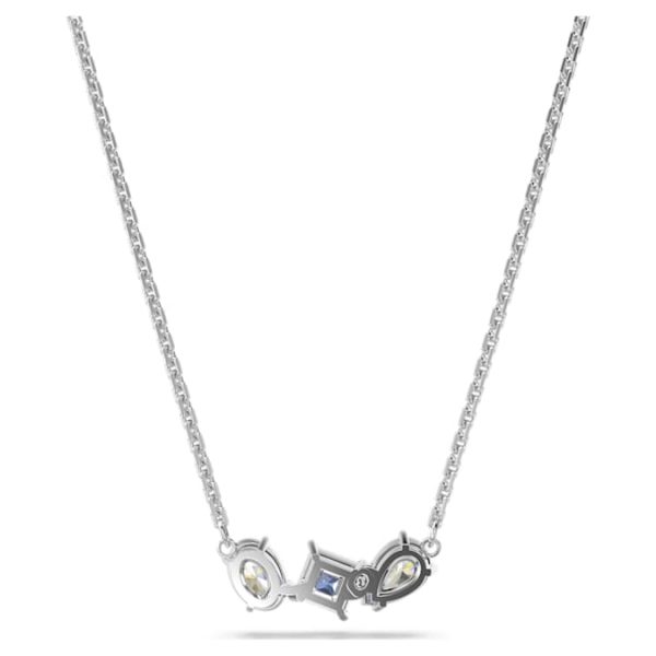 Mesmera pendant Mixed cuts, Blue, Rhodium plated - Image 6