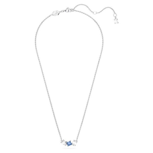 Mesmera pendant Mixed cuts, Blue, Rhodium plated - Image 3