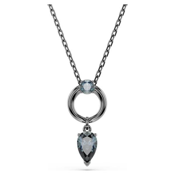 Mesmera pendant Mixed cuts, Gray, Ruthenium plated - Image 2
