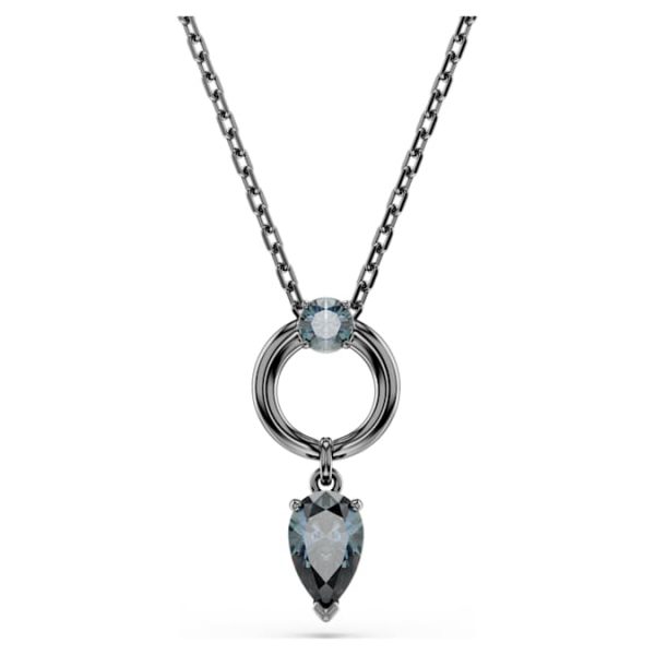 Mesmera pendant Mixed cuts, Gray, Ruthenium plated - Image 7