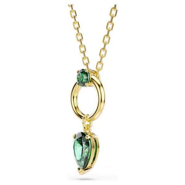 Mesmera pendant Mixed cuts, Green, Gold-tone plated - Image 4