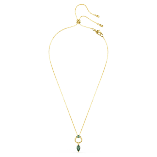 Mesmera pendant Mixed cuts, Green, Gold-tone plated - Image 3