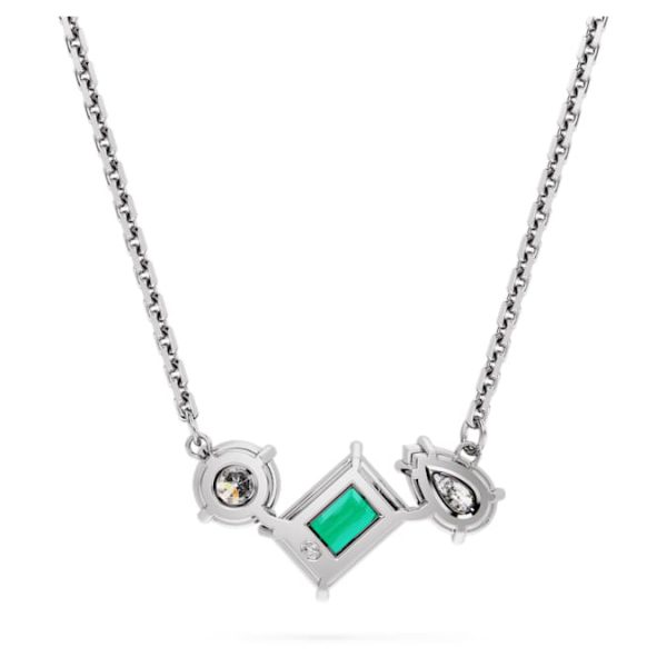 Mesmera pendant Mixed cuts, Green, Rhodium plated - Image 5
