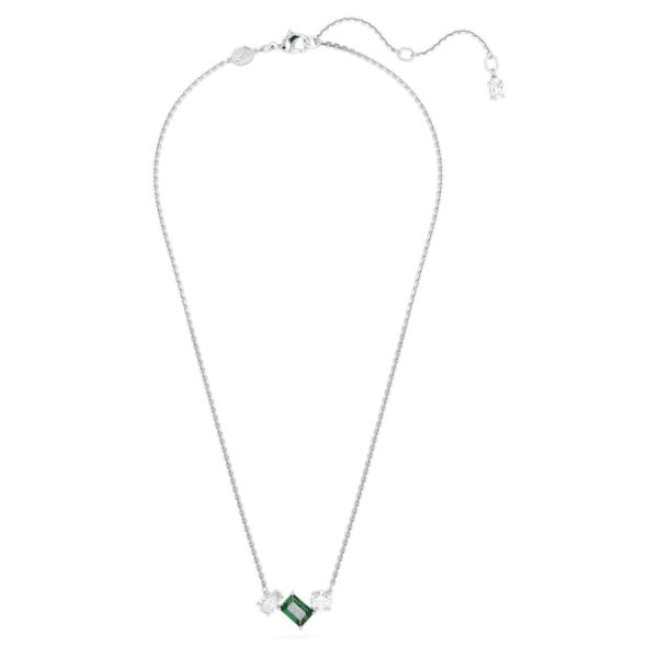 Mesmera pendant Mixed cuts, Green, Rhodium plated - Image 3