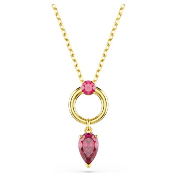 Mesmera pendant Mixed cuts, Red, Gold-tone plated - Image 2