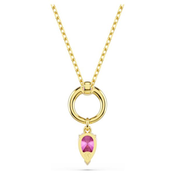 Mesmera pendant Mixed cuts, Red, Gold-tone plated - Image 6