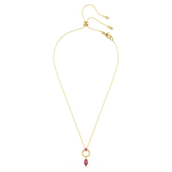 Mesmera pendant Mixed cuts, Red, Gold-tone plated - Image 3