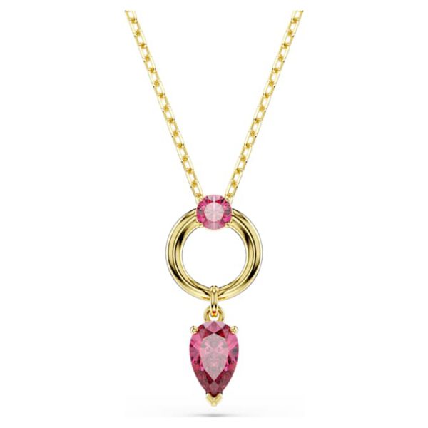Mesmera pendant Mixed cuts, Red, Gold-tone plated - Image 9