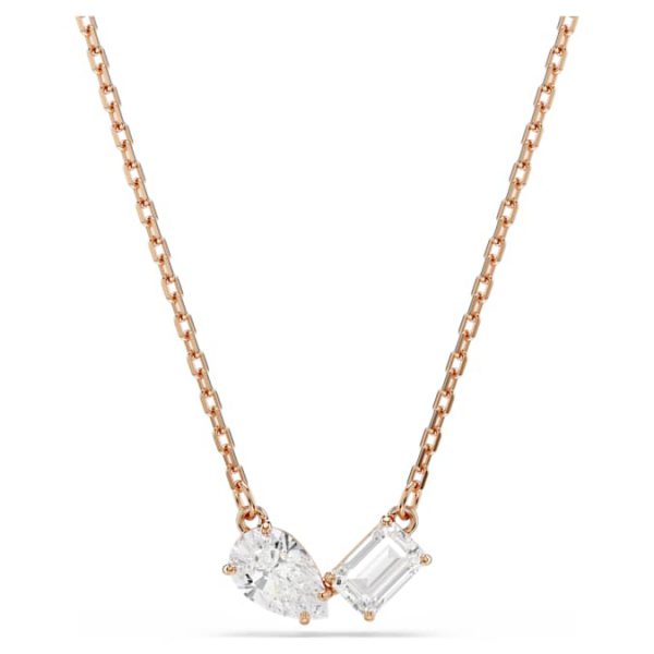 Mesmera set Pear cut, Octagon cut, White, Rose gold-tone plated - Image 5
