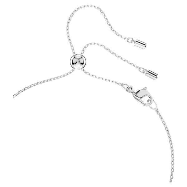 Mesmera set Pear cut, Round cut, White, Rhodium plated - Image 4