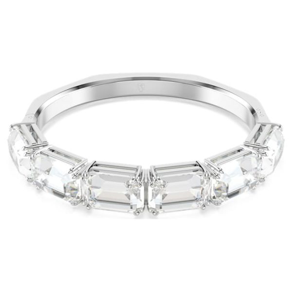 Millenia bangle Octagon cut, White, Rhodium plated - Image 2