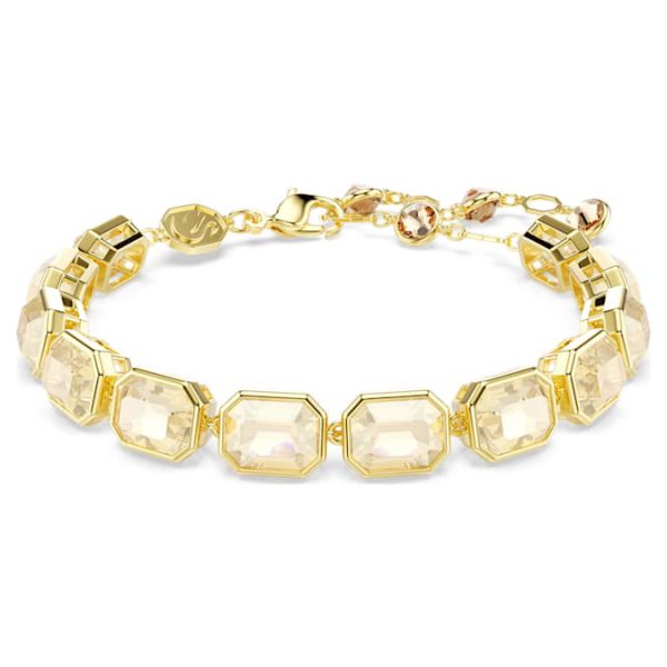 Millenia bracelet Octagon cut, Caramel, Gold-tone plated - Image 2