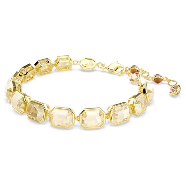 Millenia bracelet Octagon cut, Caramel, Gold-tone plated - Image 3