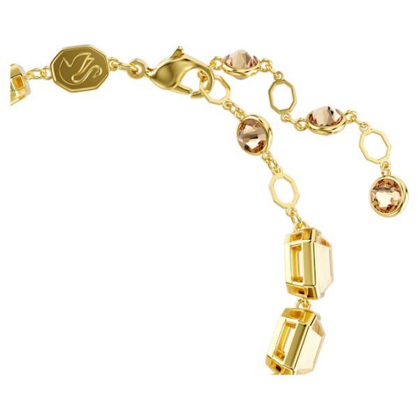 Millenia bracelet Octagon cut, Caramel, Gold-tone plated - Image 4