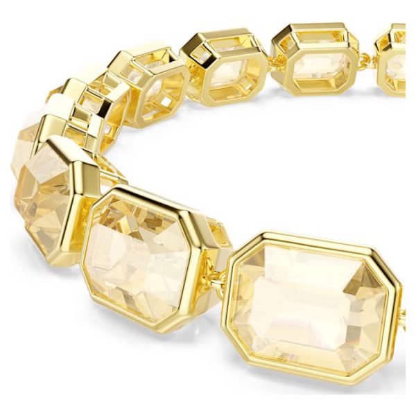 Millenia bracelet Octagon cut, Caramel, Gold-tone plated - Image 5