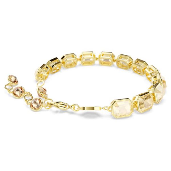 Millenia bracelet Octagon cut, Caramel, Gold-tone plated - Image 6