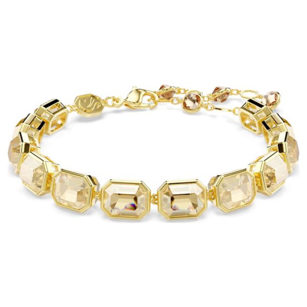 Millenia bracelet Octagon cut, Caramel, Gold-tone plated - Image 9