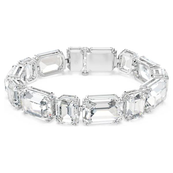 Millenia bracelet Octagon cut, White, Rhodium plated - Image 2