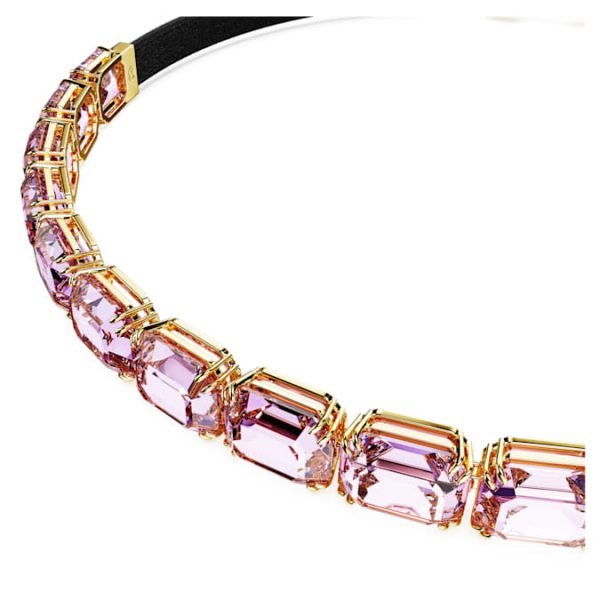 Millenia choker Octagon cut, Purple, Gold-tone plated - Image 5