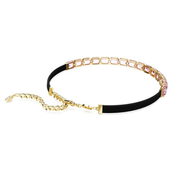Millenia choker Octagon cut, Purple, Gold-tone plated - Image 6