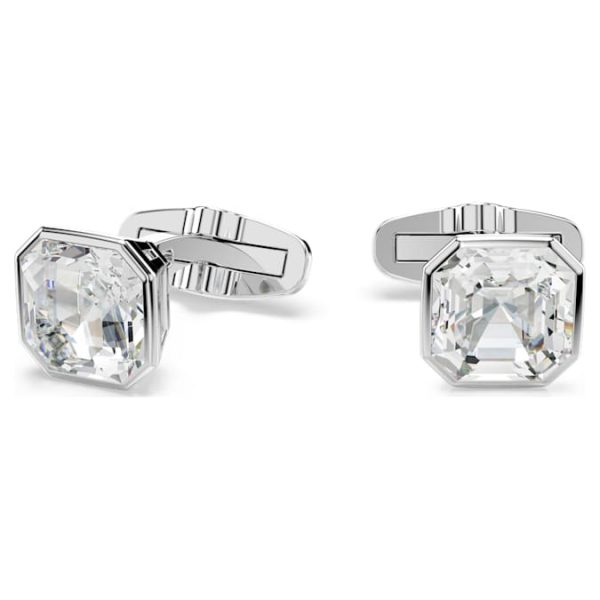 Millenia cufflinks Octagon cut, White, Rhodium plated - Image 7