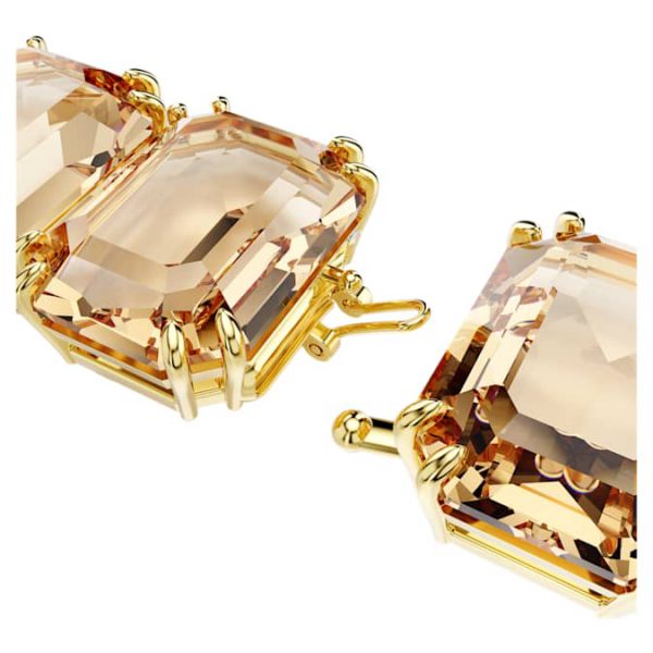 Millenia extender Octagon cut, Caramel, Gold-tone plated - Image 2