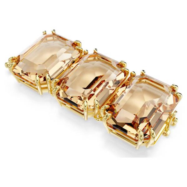 Millenia extender Octagon cut, Caramel, Gold-tone plated - Image 5