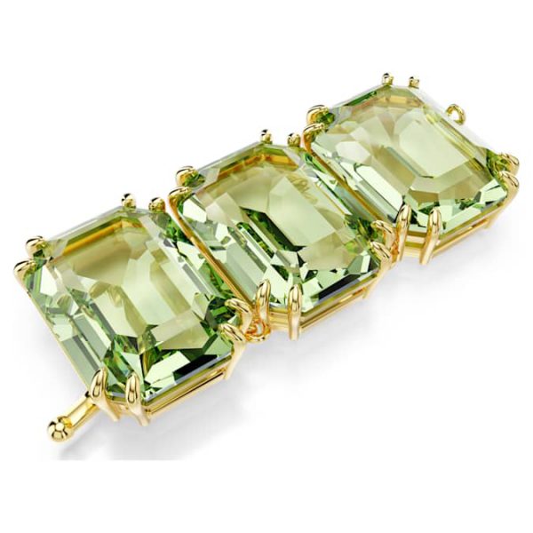 Millenia extender Octagon cut, Green, Gold-tone plated - Image 3