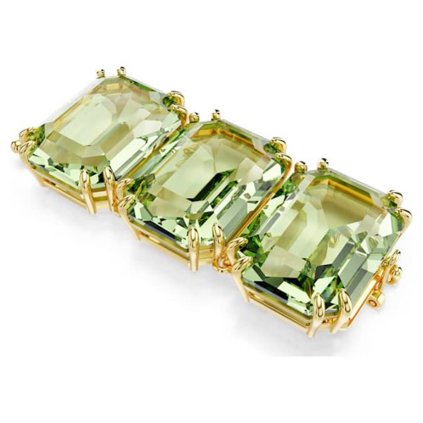 Millenia extender Octagon cut, Green, Gold-tone plated - Image 4