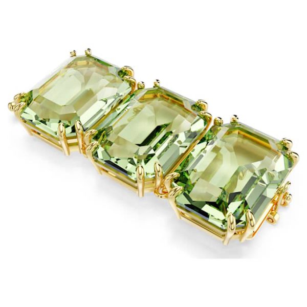 Millenia extender Octagon cut, Green, Gold-tone plated - Image 5