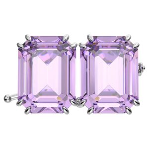 Millenia extender Octagon cut, Purple, Rhodium plated