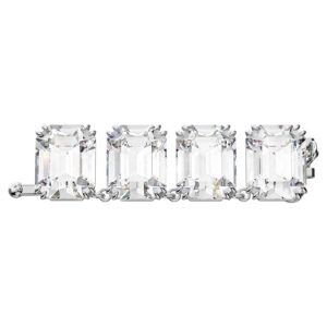 Millenia extender Octagon cut, White, Rhodium plated