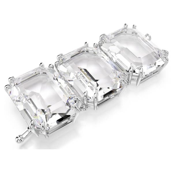 Millenia extender Octagon cut, White, Rhodium plated - Image 3