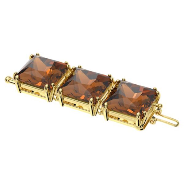 Millenia extender Square cut, Brown, Gold-tone plated - Image 2
