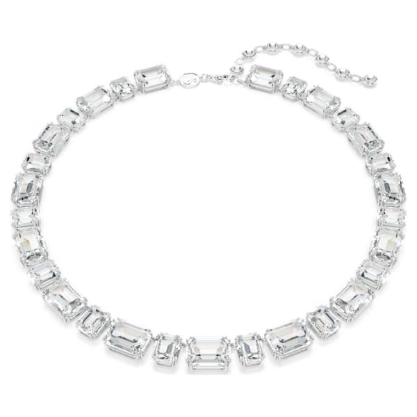 Millenia necklace Octagon cut, White, Rhodium plated - Image 2