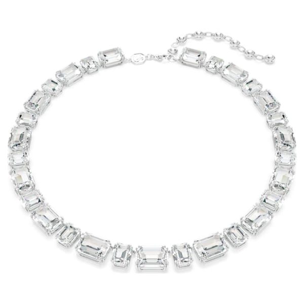 Millenia necklace Octagon cut, White, Rhodium plated - Image 9