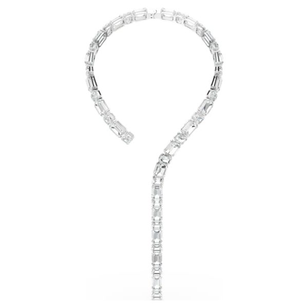 Millenia necklace Octagon cut, White, Rhodium plated - Image 2