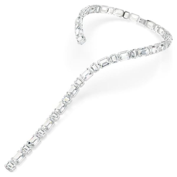 Millenia necklace Octagon cut, White, Rhodium plated - Image 3