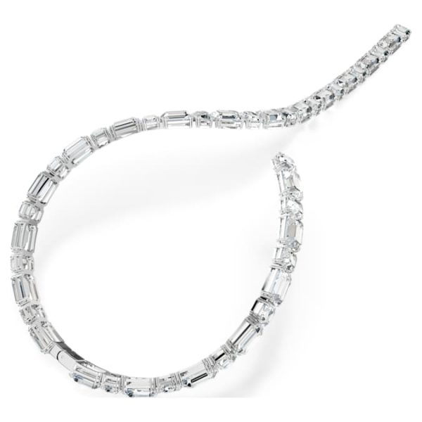Millenia necklace Octagon cut, White, Rhodium plated - Image 6