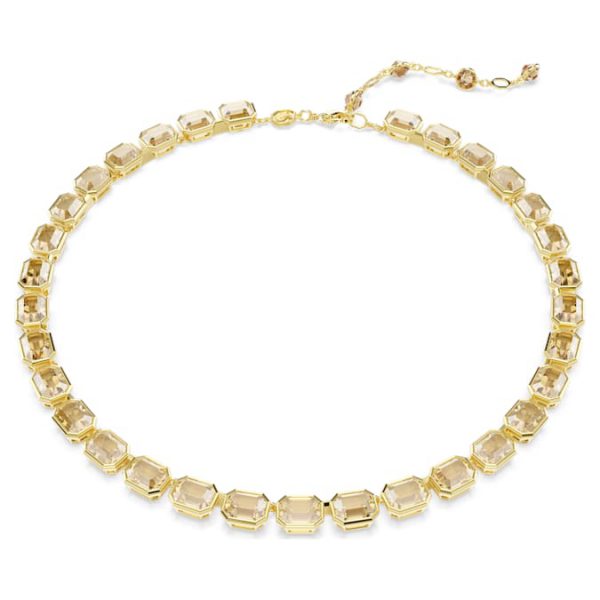 Millenia necklace Octagon cut, Yellow, Gold-tone plated - Image 2