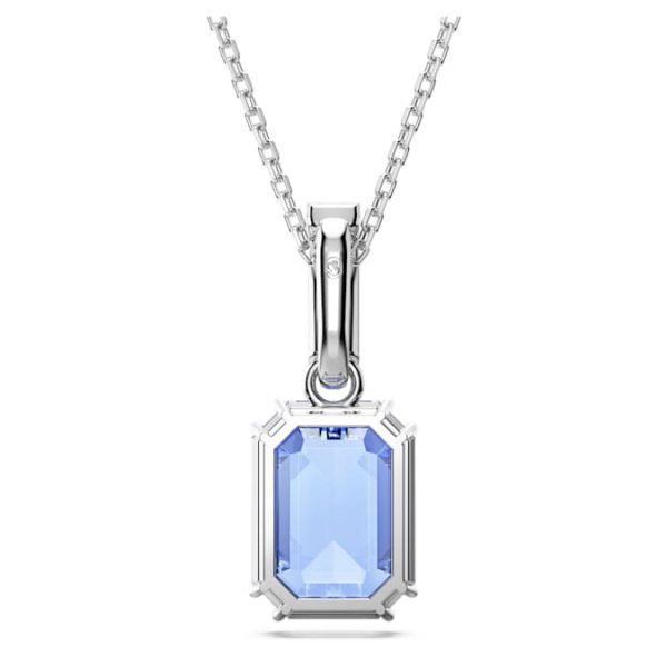 Millenia pendant Octagon cut, Blue, Rhodium plated - Image 5