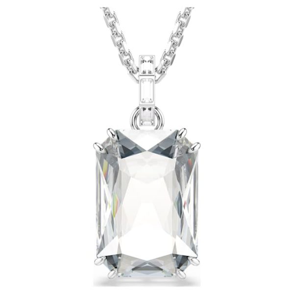 Millenia pendant Octagon cut, White, Rhodium plated - Image 2